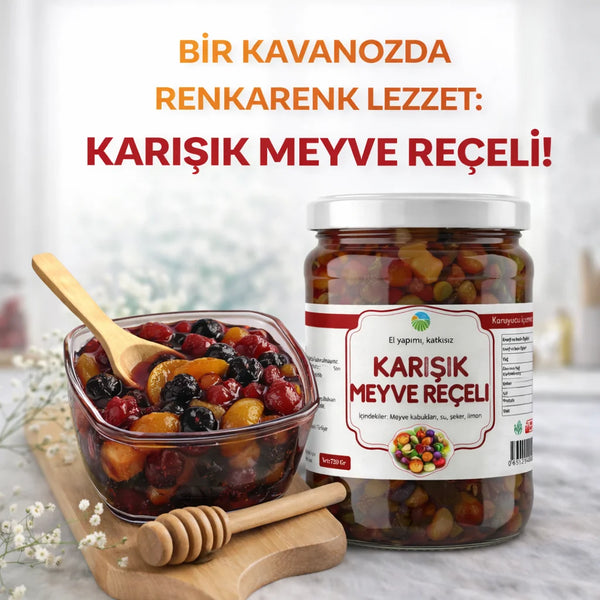 Ev Yapımı Karışık Meyve Reçeli - 780 Gr