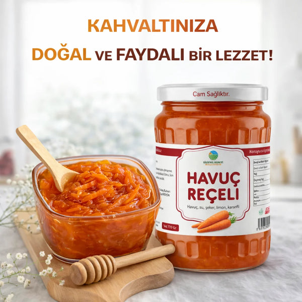 Ev Yapımı Havuç Reçeli - 780 Gr