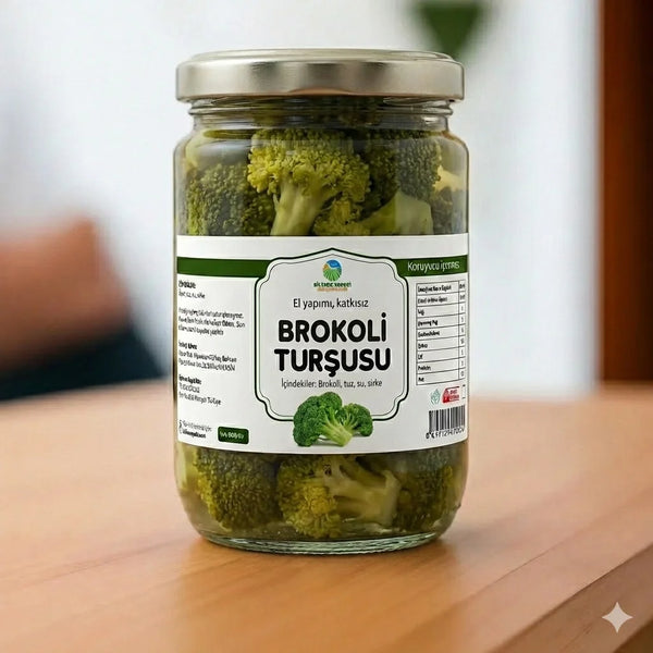 Ev usulü Brokoli Turşusu Katkısız Geleneksel 1200 Gr