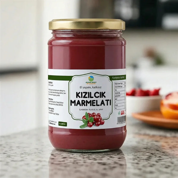 El Yapımı Katkısız Kızılcık Marmelatı 780 Gr