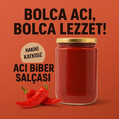 Ev Usulü Acı Biber Salçası Katkısız satın al