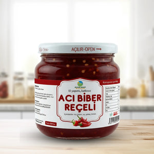 Ev Yapımı Acı Biber Reçeli, Katkısız, Geleneksel- 420 Gr