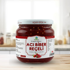 Ev Yapımı Acı Biber Reçeli, Katkısız, Geleneksel- 420 Gr