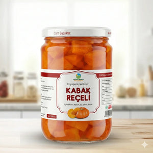 El Yapımı Bal Kabağı Reçeli, Katkısız, Geleneksel- 780 Gr