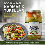 Ev Usulü Karışık Turşu Katkısız - 1200 Gr