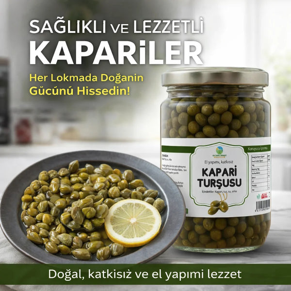 Ev Yapımı Küçük Kapari Turşusu - 780 Gr