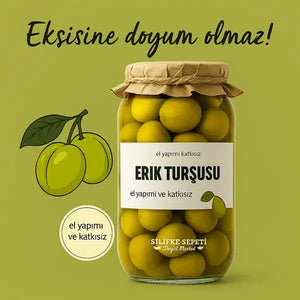 Ev Usulü Erik Turşusu Katkısız - 1200 Gr Satın Al - SilifkeSepeti