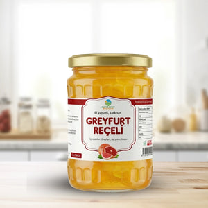 Ev Yapımı Greyfurt Kabuğu Reçeli, Katkısız, Geleneksel- 780 Gr