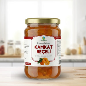 El Yapımı Kamkat Reçeli, Katkısız, Geleneksel- 780 Gr