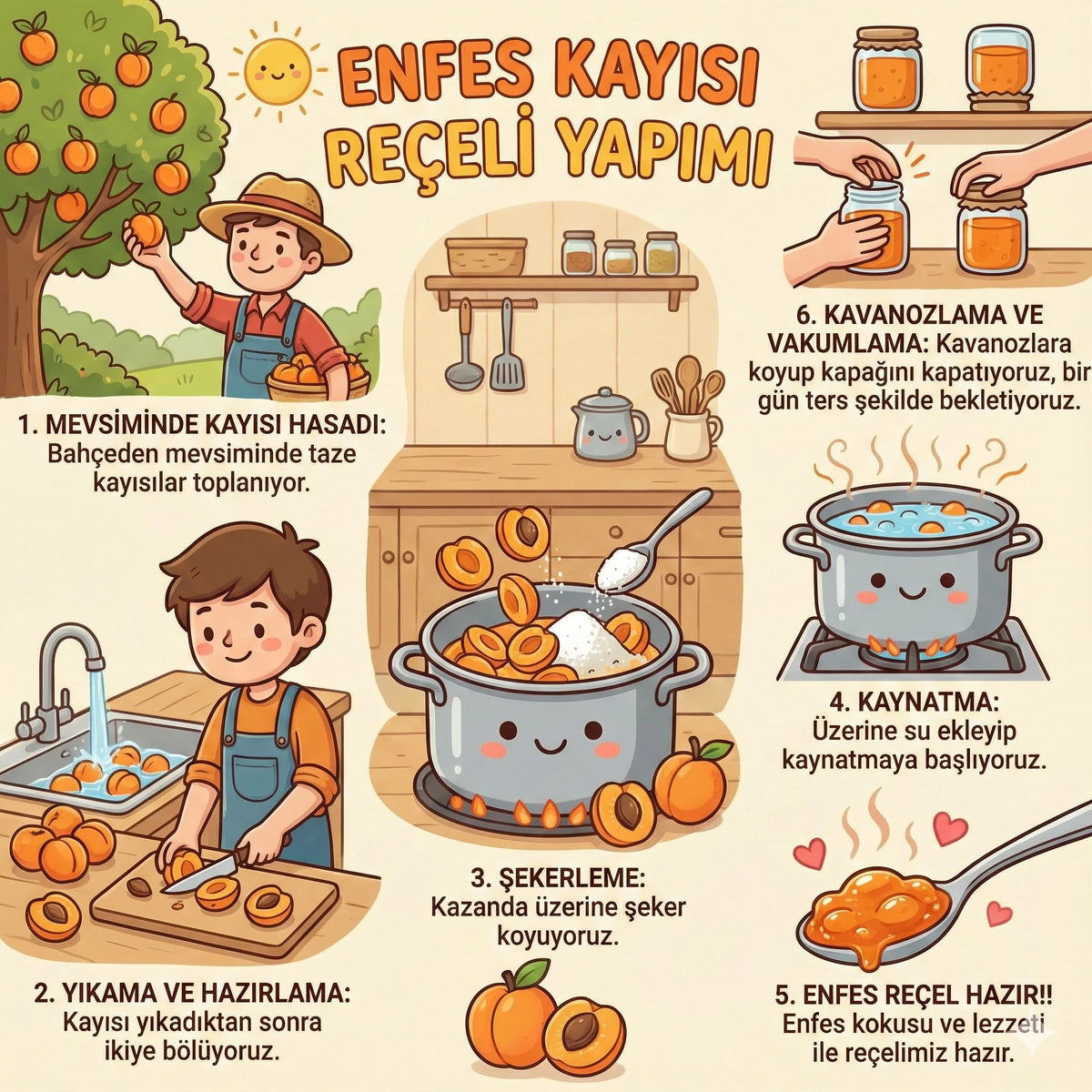 Ev Yapımı Kayısı Reçeli - 780 Gr - nasıl hazırlanır