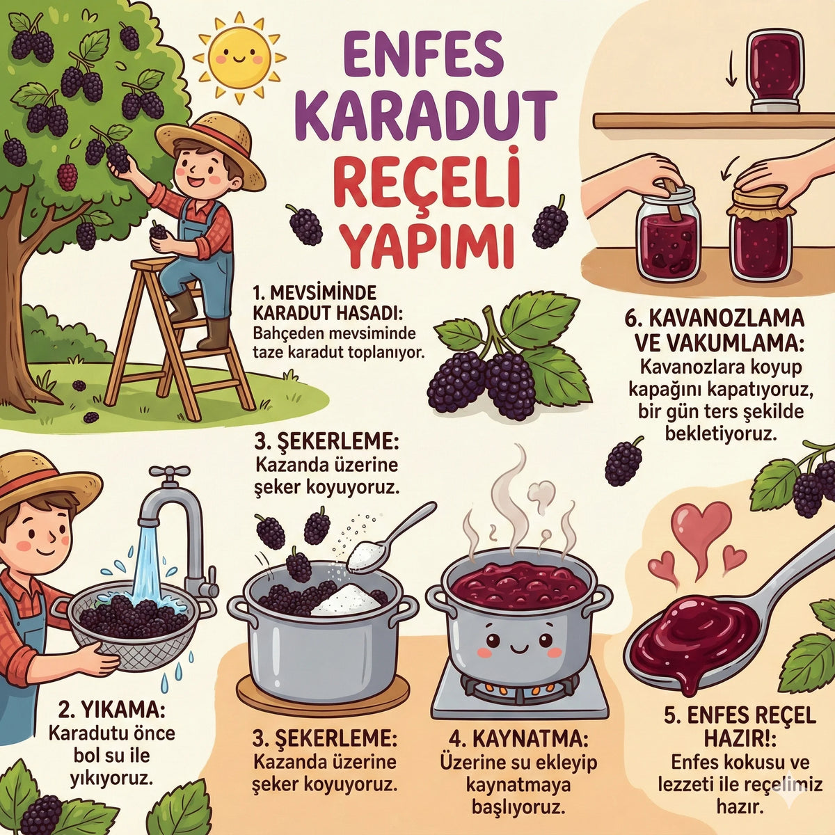Ev Yapımı Karadut Reçeli - 780 Gr - nasıl hazırlanır