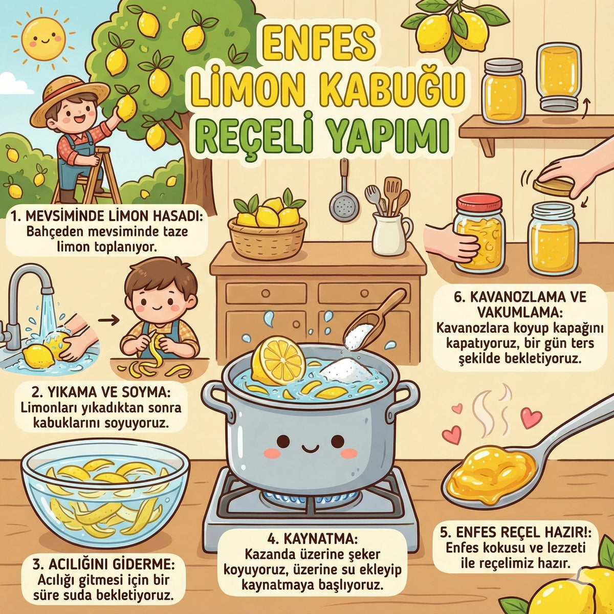 Ev Yapımı Limon Kabuğu Reçeli - 780 Gr - nasıl hazırlanır