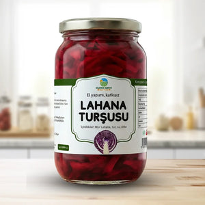 Ev Usulü Mor Lahana Turşusu Katkısız - 1200 Gr
