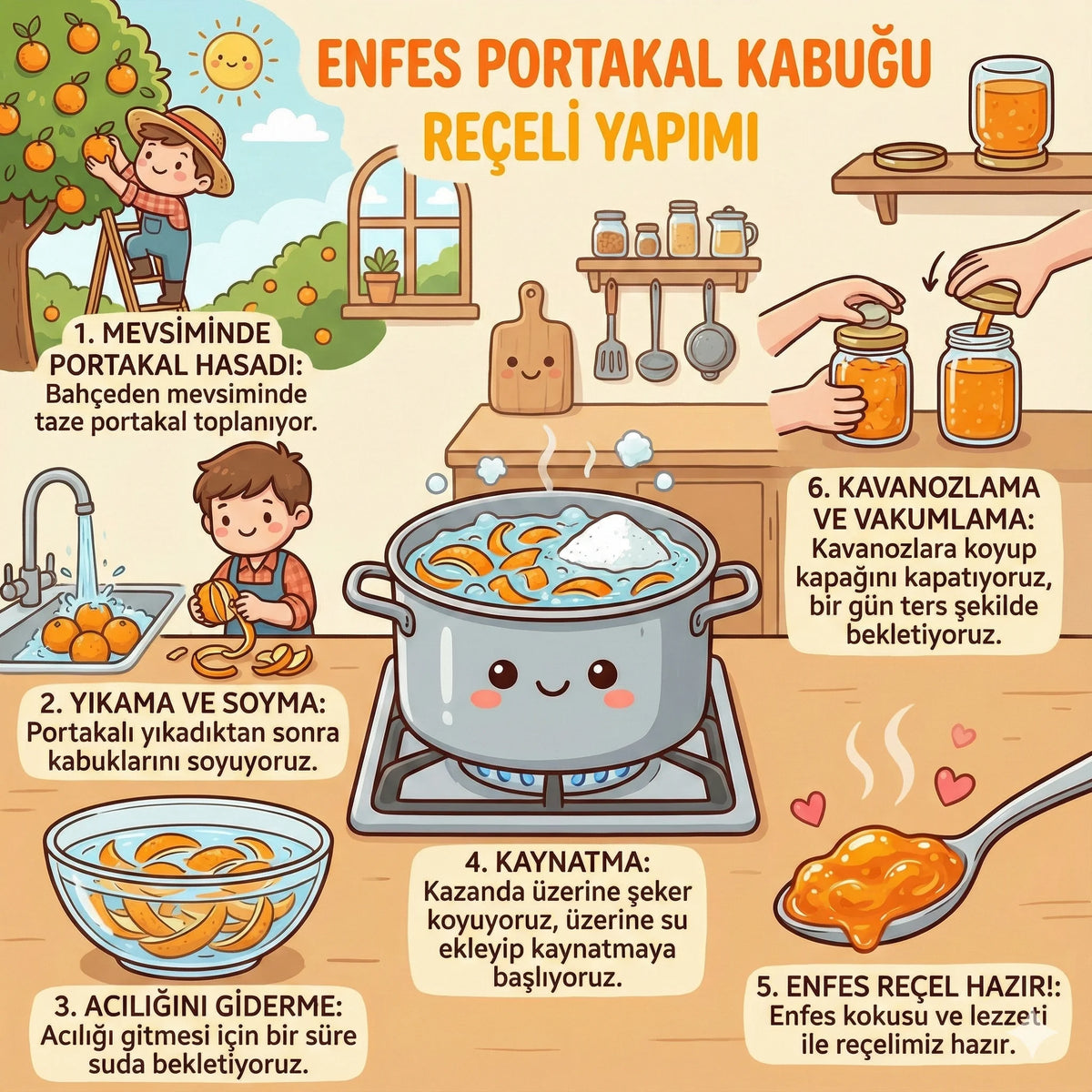 Ev Yapımı Portakal Kabuğu Reçeli - 780 Gr - nasıl hazırlanır