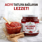 Ev Yapımı Acı Biber Reçeli, Katkısız, Geleneksel- 420 Gr