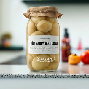 Ev Usulü Tüm Sarımsak Turşusu Katkısız 1200 Gr Satın Al SilifkeSepeti