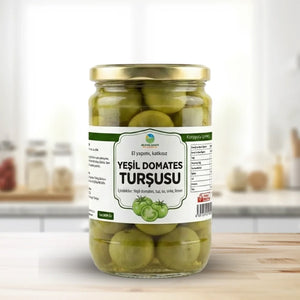 Ev Usulü Yeşil Domates Turşusu Katkısız - 1200 Gr
